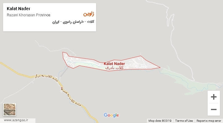 دهستان زاوین بر روی نقشه