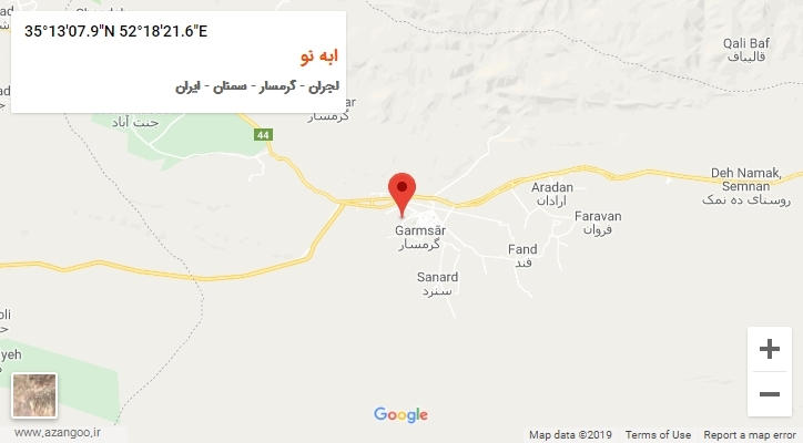 روستای ابه نو بر روی نقشه