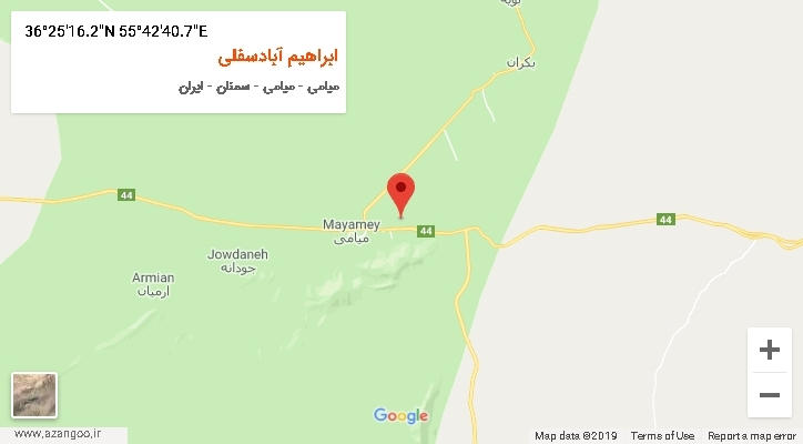 روستای ابراهیم آبادسفلی بر روی نقشه