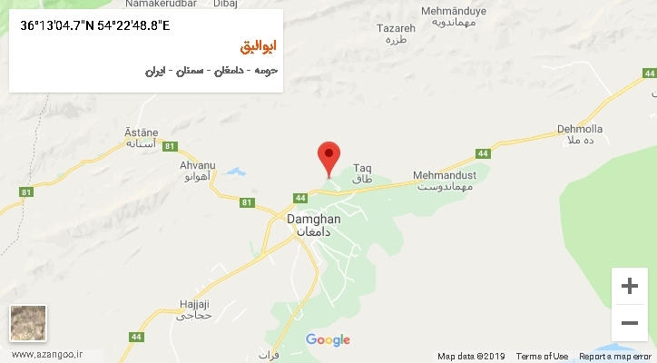 روستای ابوالبق بر روی نقشه