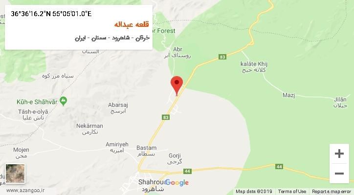 روستای قلعه عبداله بر روی نقشه