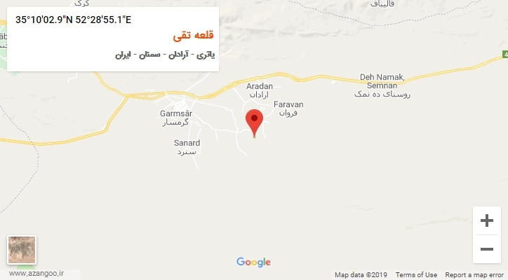 روستای قلعه تقی بر روی نقشه