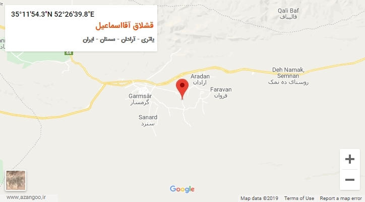 روستای قشلاق آقااسماعیل بر روی نقشه