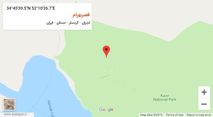 روستای قصربهرام بر روی نقشه