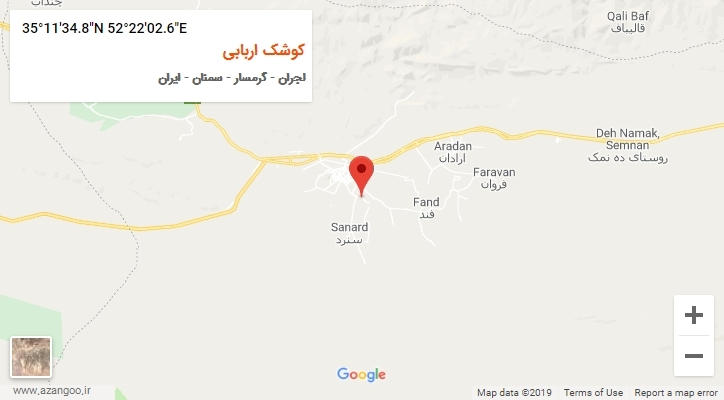 روستای کوشک اربابی بر روی نقشه