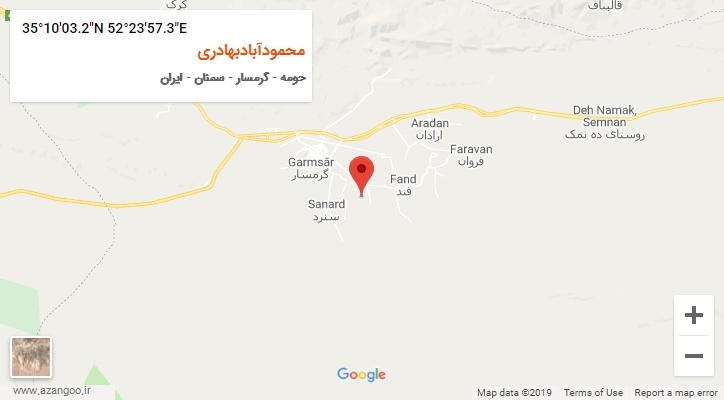 روستای محمودآبادبهادری بر روی نقشه