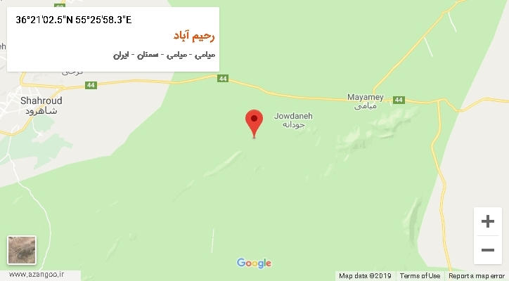 روستای رحیم آباد بر روی نقشه