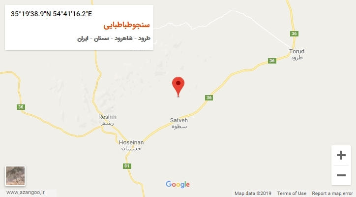 روستای سنجوطباطبایی بر روی نقشه