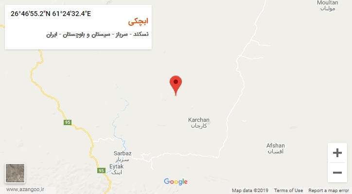 روستای ابچکی بر روی نقشه
