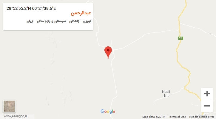 روستای عبدالرحمن بر روی نقشه