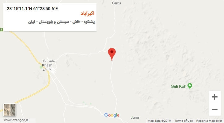 روستای اکبرآباد بر روی نقشه