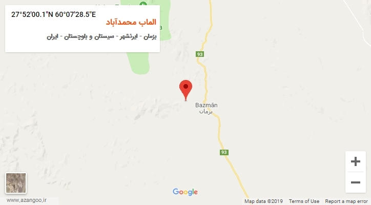 روستای الماب محمدآباد بر روی نقشه
