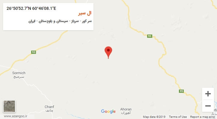 روستای ال سیر بر روی نقشه