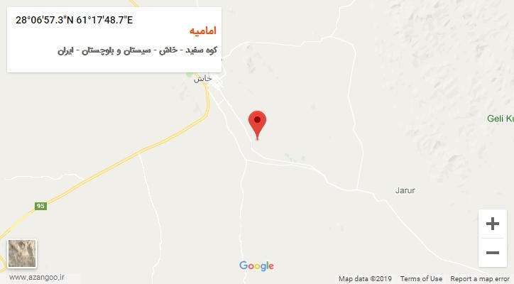 روستای امامیه بر روی نقشه