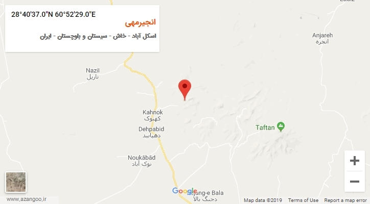 روستای انجیرمهی بر روی نقشه