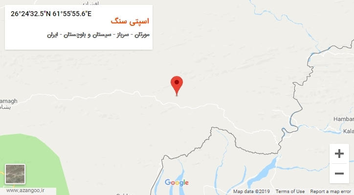 روستای اسپتی سنگ بر روی نقشه