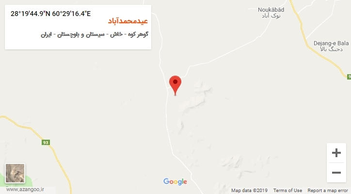روستای عیدمحمدآباد بر روی نقشه