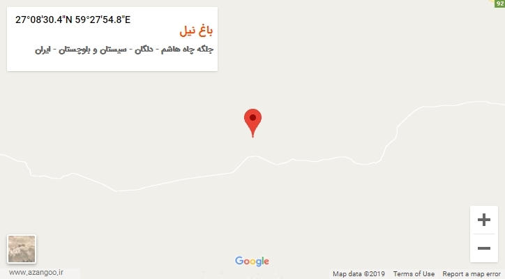 روستای باغ نیل بر روی نقشه