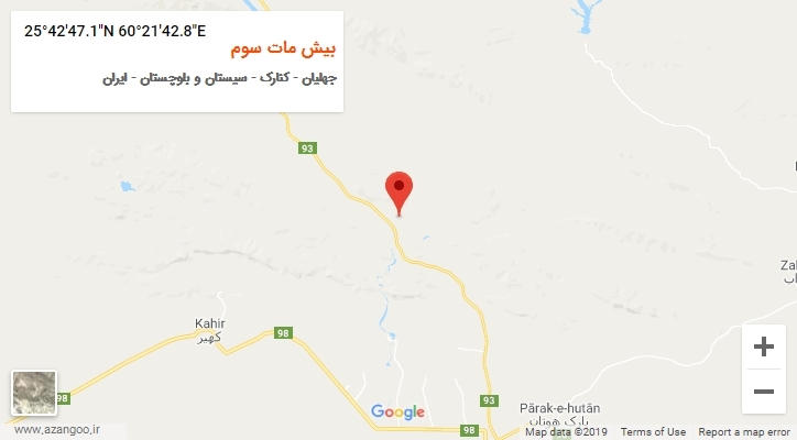 روستای بیش مات سوم بر روی نقشه