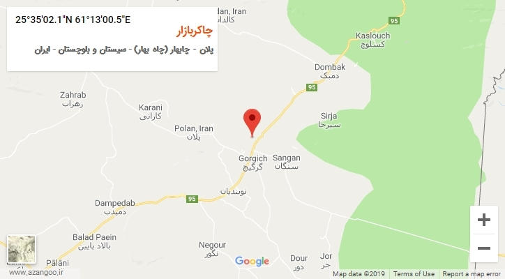 روستای چاکربازار بر روی نقشه
