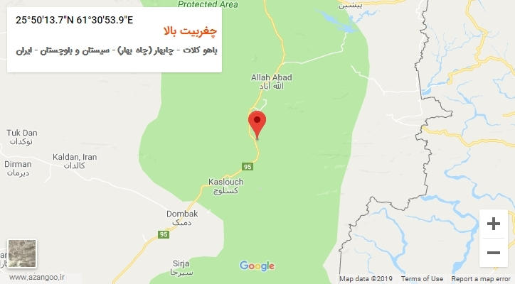 روستای چغربیت بالا بر روی نقشه