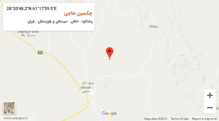 روستای چکسین حاجی بر روی نقشه