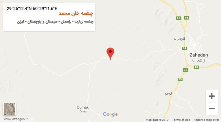 روستای چشمه خان محمد بر روی نقشه