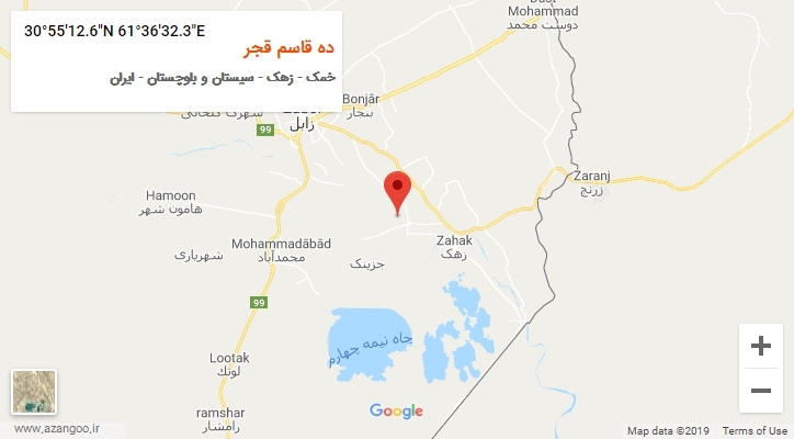 روستای ده قاسم قجر بر روی نقشه