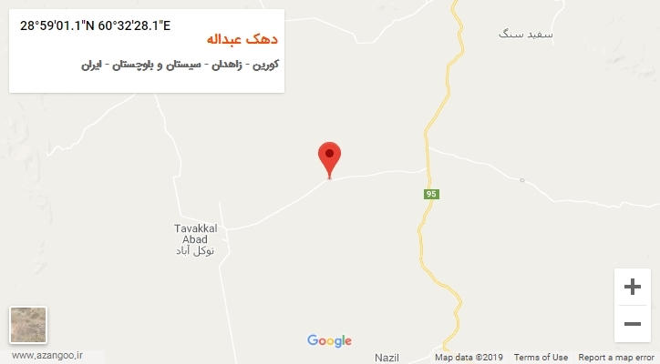 روستای دهک عبداله بر روی نقشه