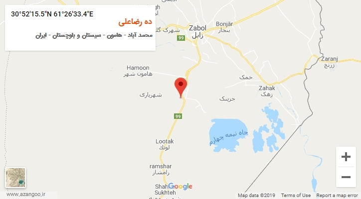 روستای ده رضاعلی بر روی نقشه