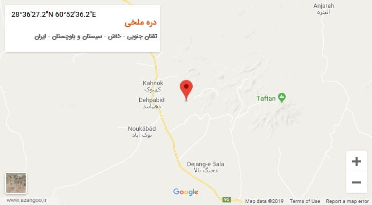 روستای دره ملخی بر روی نقشه