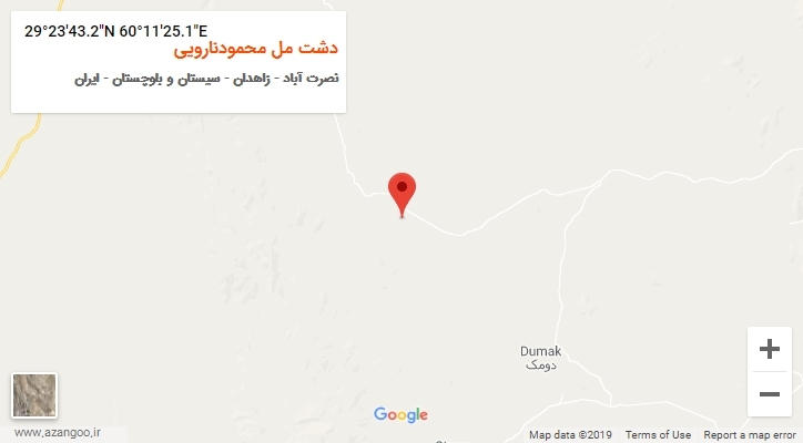 روستای دشت مل محمودنارویی بر روی نقشه