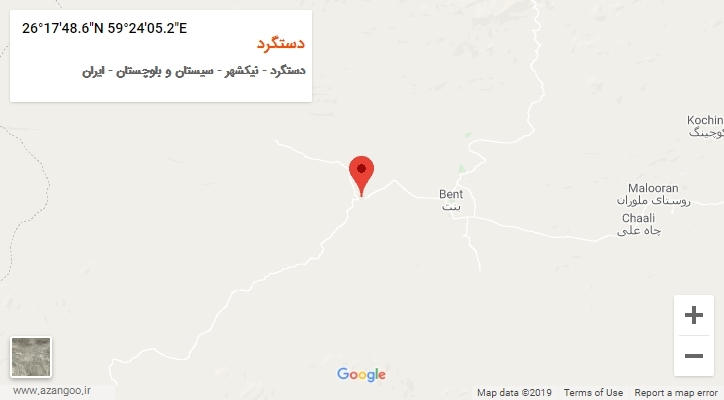 روستای دستگرد بر روی نقشه