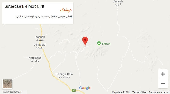 روستای دوشنگ بر روی نقشه
