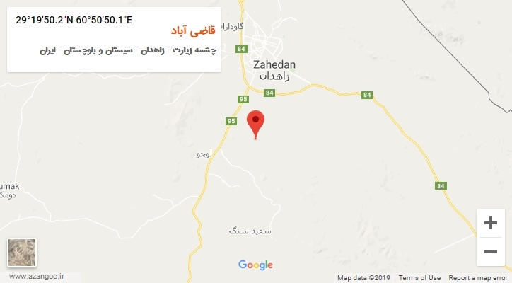 روستای قاضی آباد بر روی نقشه