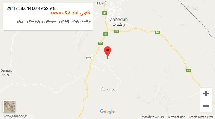 روستای قاضی آباد نیک محمد بر روی نقشه