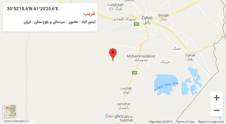 روستای غریب بر روی نقشه