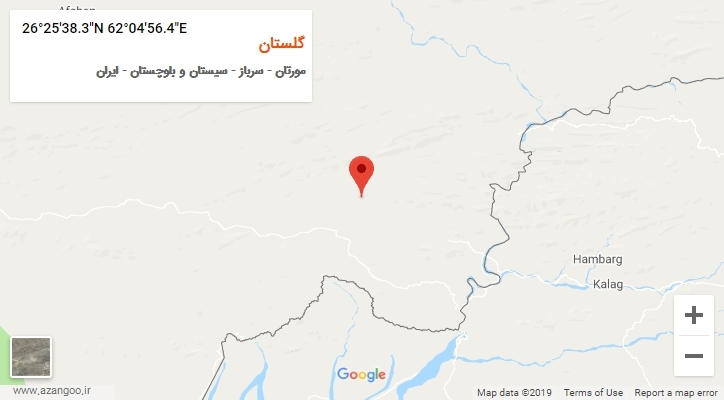 روستای گلستان بر روی نقشه