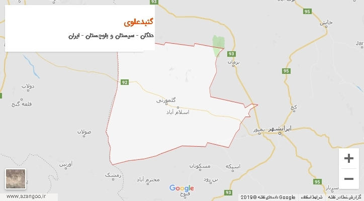 دهستان گنبدعلوی بر روی نقشه