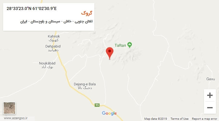 روستای گروک بر روی نقشه