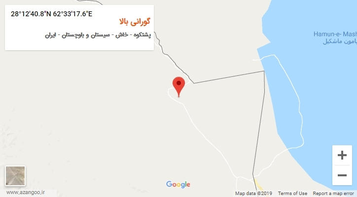 روستای گورانی بالا بر روی نقشه