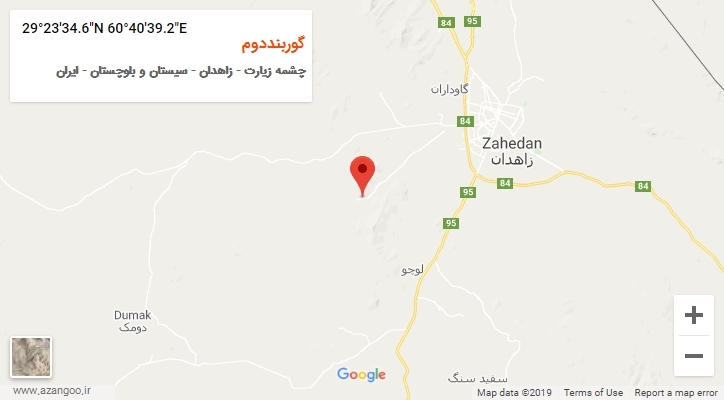 روستای گوربنددوم بر روی نقشه