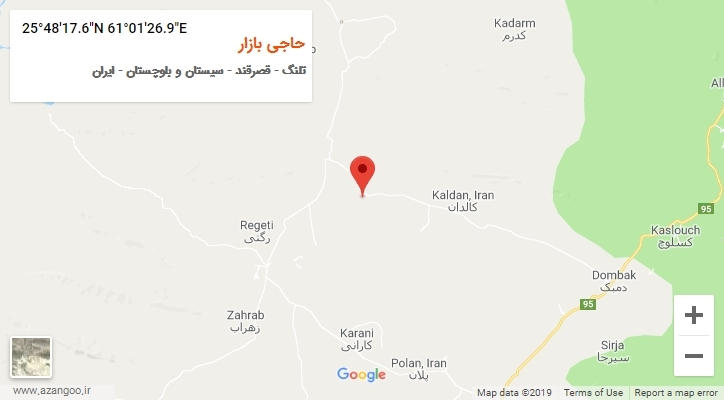 روستای حاجی بازار بر روی نقشه