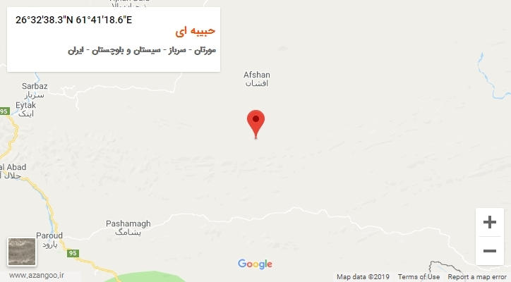 روستای حبیبه ای بر روی نقشه