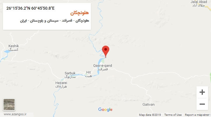روستای هلونچکان بر روی نقشه