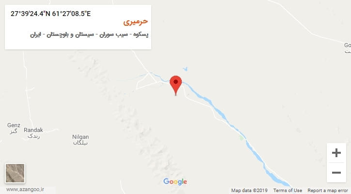 روستای حرمیری بر روی نقشه
