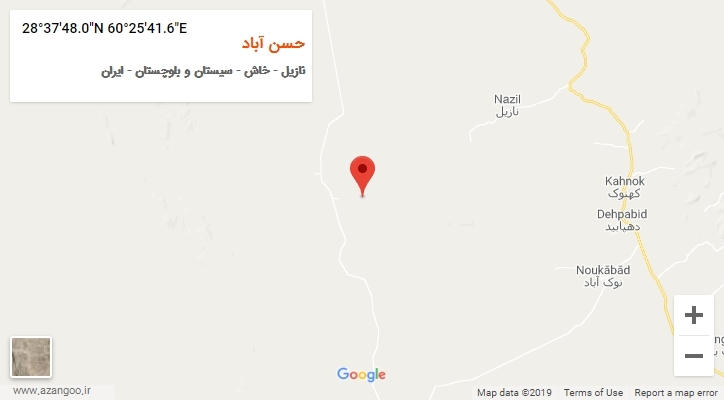 روستای حسن آباد بر روی نقشه