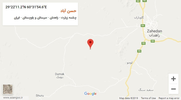 روستای حسن آباد بر روی نقشه