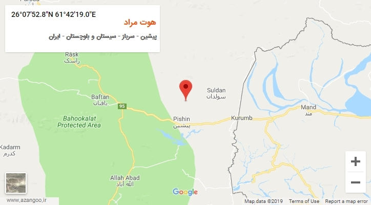 روستای هوت مراد بر روی نقشه