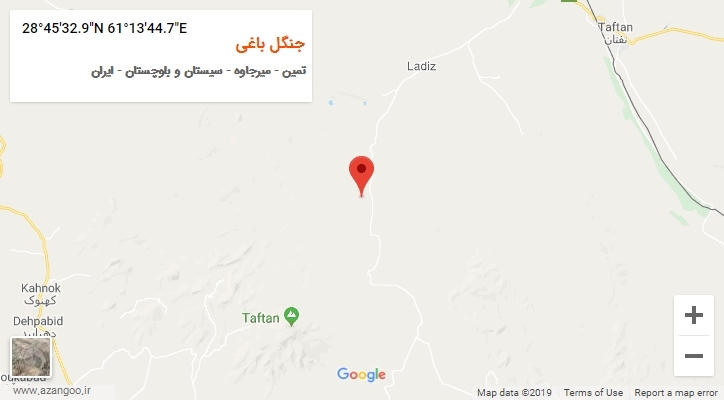 روستای جنگل باغی بر روی نقشه